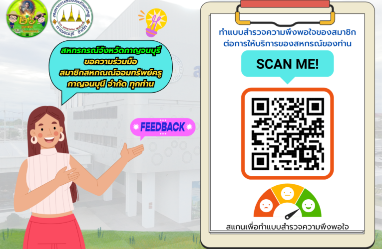 แบบสำรวจความพึงพอใจของสมาชิกต่อการดำเนินงานของสหกรณ์