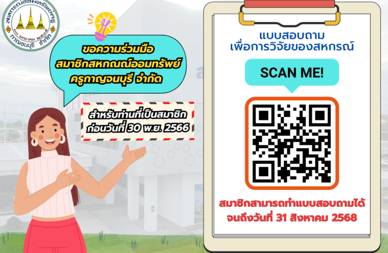แบบสอบถามเพื่อการวิจัยของสหกรณ์